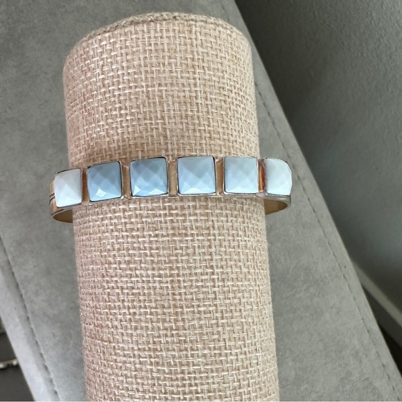Multistone sterling silver cuff bracelet by Jay King - Picture 3 of 13
